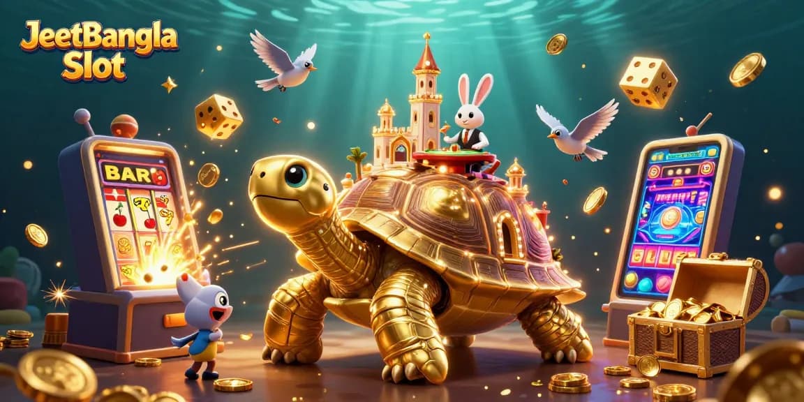 Discover thrilling action at JeetBangla Slot with 3D characters and dynamic casino elements.