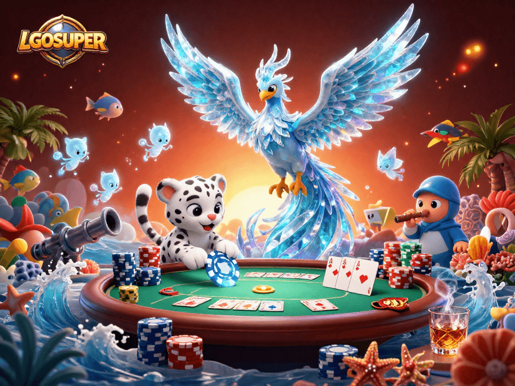 Engage with LGOSUPER by fishing for wins in a vibrant underwater casino adventure.
