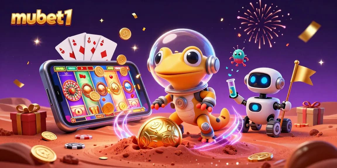 Experience thrilling slot action with mubet1 in a colorful cosmic casino adventure.