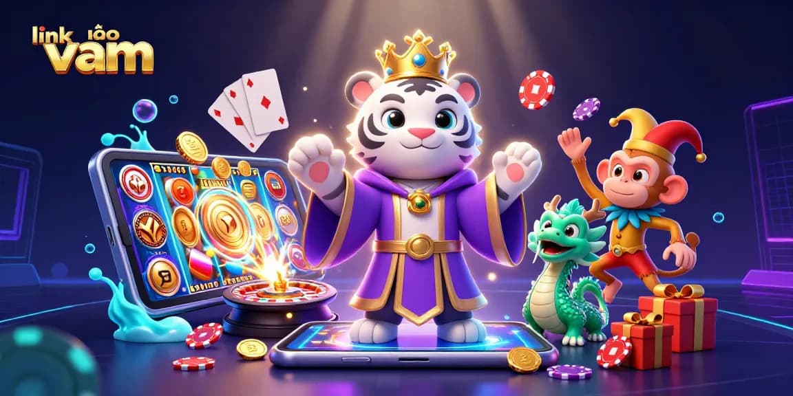 Experience thrilling action and entertainment while exploring link vào vmax in this vibrant 3D gaming illustration.