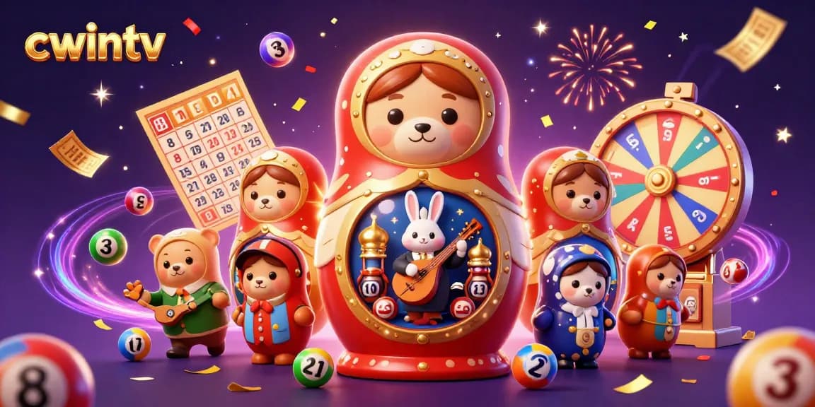 Experience exciting gameplay at cwintv with dynamic lottery elements and vibrant 3D characters.