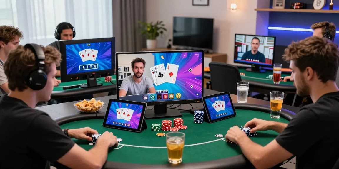 Situs Poker Uang Asli Dewapoker gaming experience with players engaged in online poker.