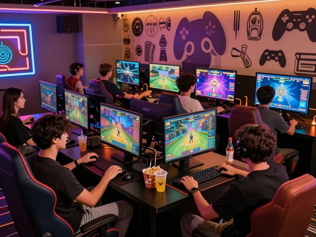 Engaging gaming experience at www.mantra88.com with friends in a vibrant virtual gaming environment.