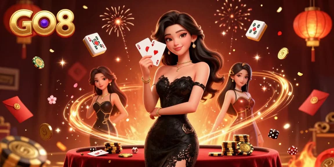 Engage with GO8 by winning big at the neon-lit casino featuring stunning 3D visual elements.