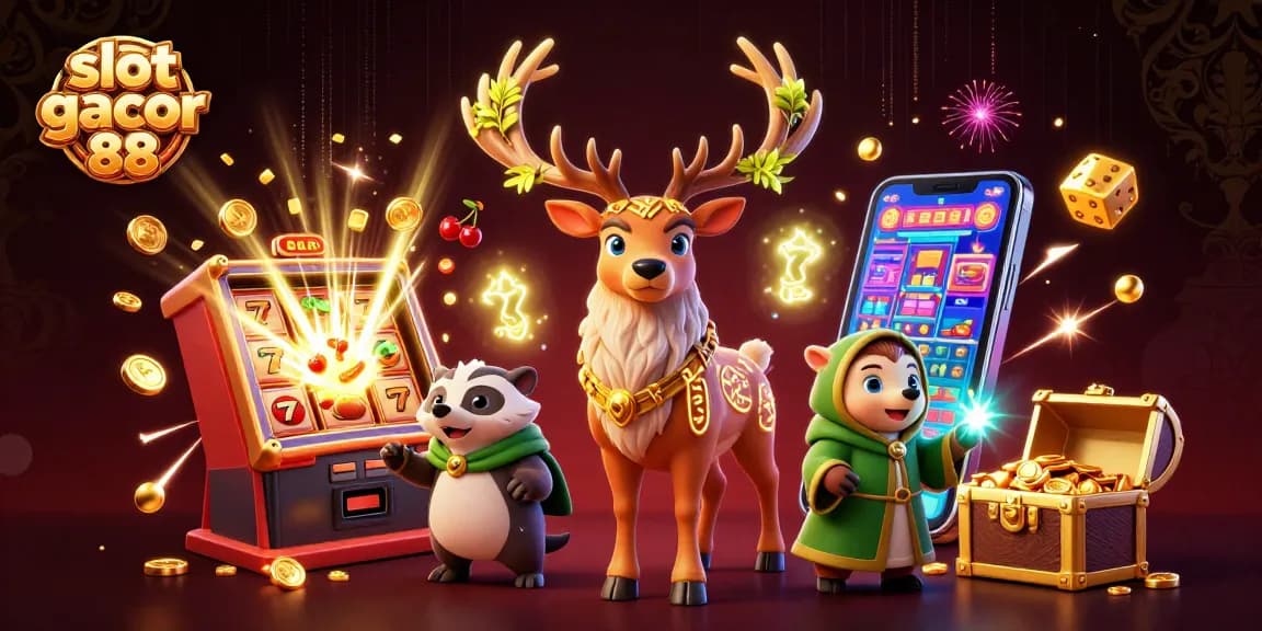 Win big with slot gacor 88 as a 3D druid stag and badger explore jackpots and games!