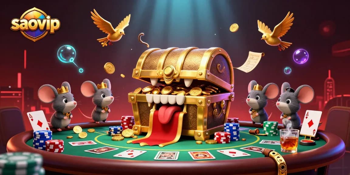 Engage in thrilling play at saovip with vibrant 3D illustrations of poker and excitement