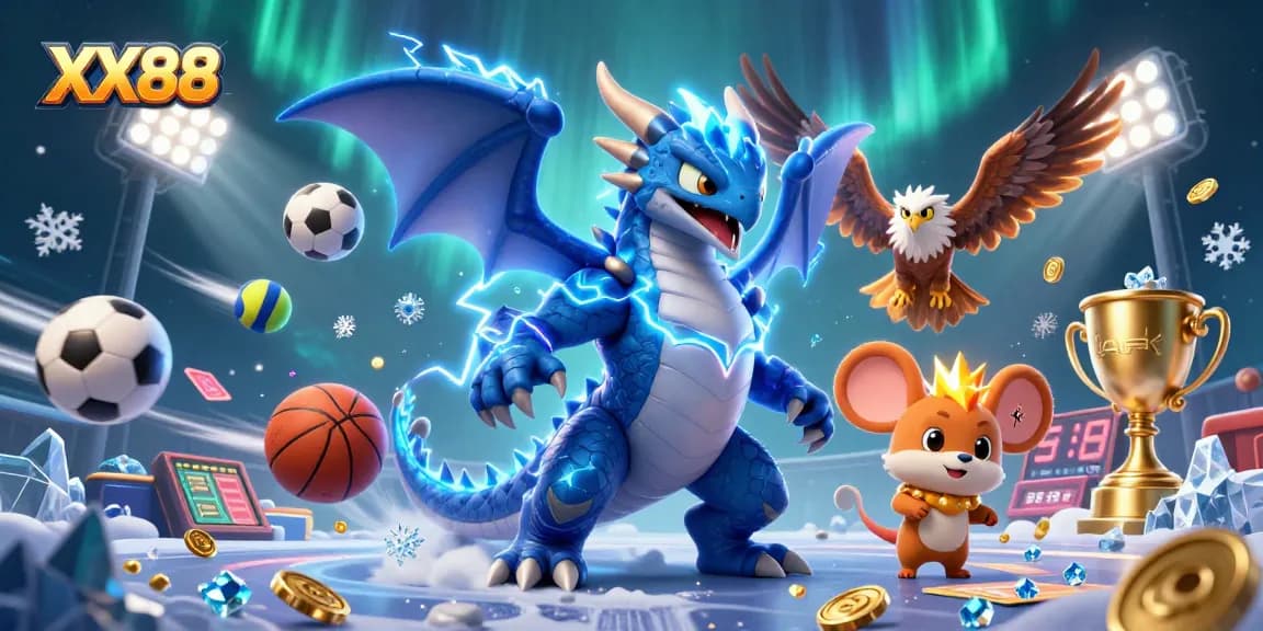 Experience the thrilling action of XX88 as the thunder dragon and friends compete in high-stakes betting.