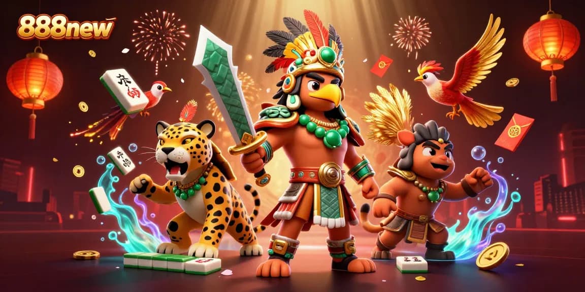 Engage with thrilling games at 888new, featuring animated characters and dynamic casino elements for an immersive experience.