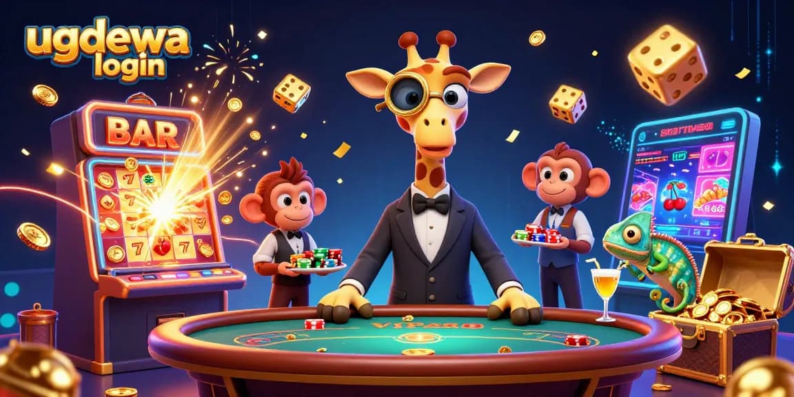 Engage with the exciting ugdewa login as our giraffe high-roller bets at the casino table.