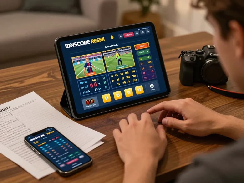 IDNSCORE RESMI platform displaying live betting odds, enhancing user engagement during online gaming.