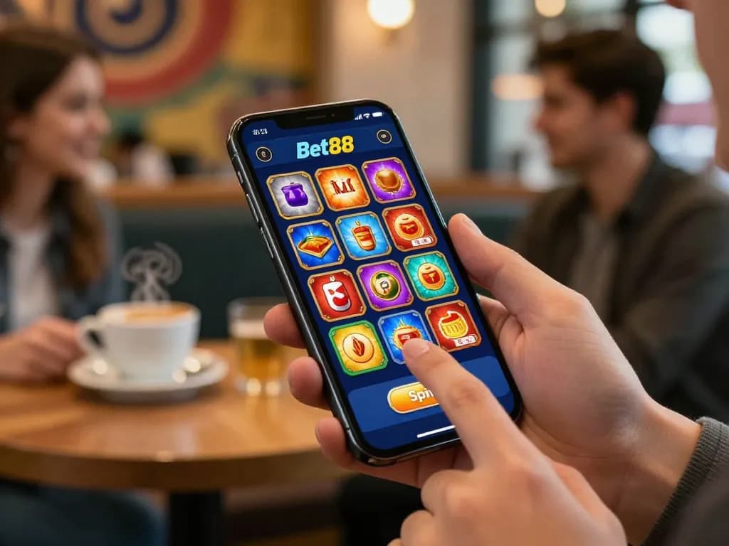 Engaging gameplay on the Bet88 mobile app as players enjoy exciting casino games.
