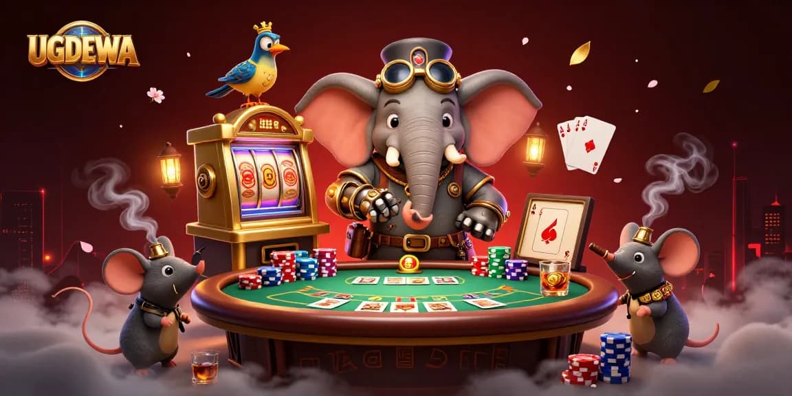 Experience the excitement of UGDEWA with vibrant casino action and dynamic gaming elements.