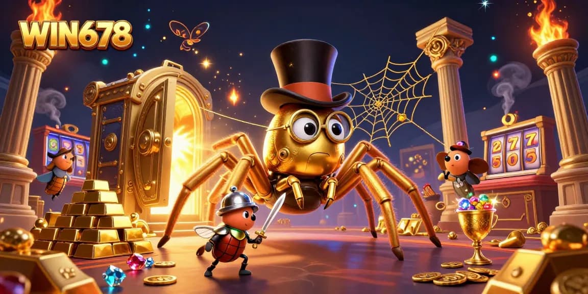 WIN678 players engage with exciting casino adventures, spinning reels and celebrating wins in a vibrant atmosphere.