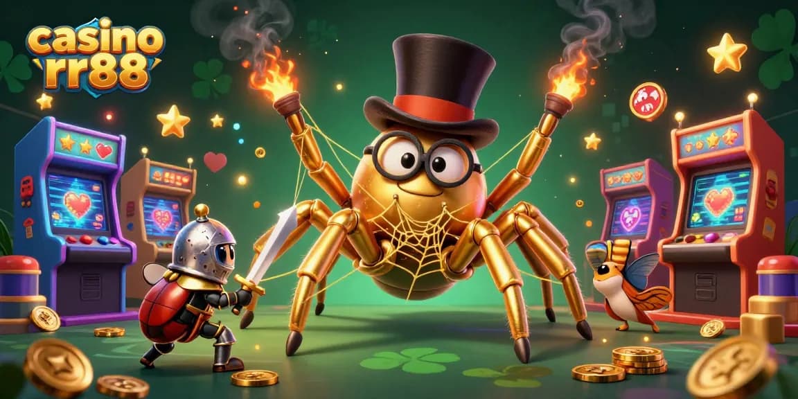 Experience the thrill at casino rr88 with dynamic gaming action, golden elements, and adventure!