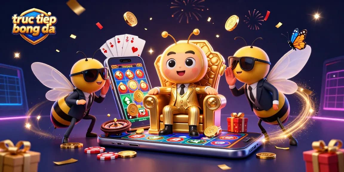 Watch truc tiep bong da with thrilling sports betting dynamics and vibrant game visuals in this lively 3D illustration.
