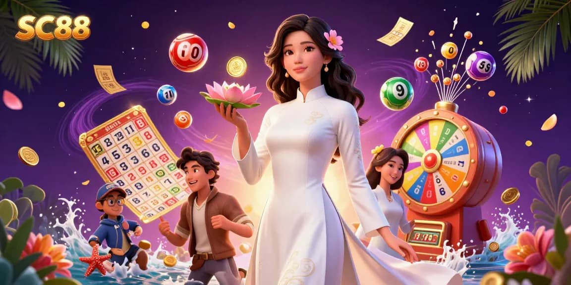 Experience exciting gameplay with SC88 through vibrant lottery elements and an enchanting atmosphere.