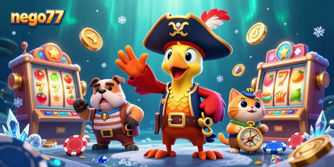 Engage with nego77’s thrilling slot experience featuring vibrant 3D characters and exciting game elements.
