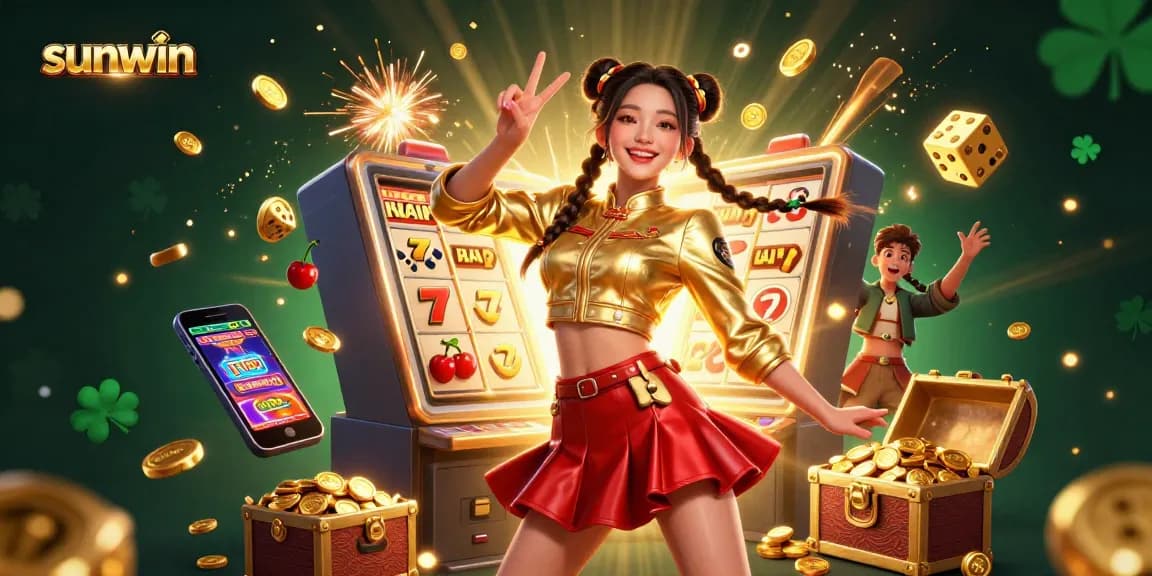 Win big at Sunwin with vibrant casino action and exciting game elements all around!