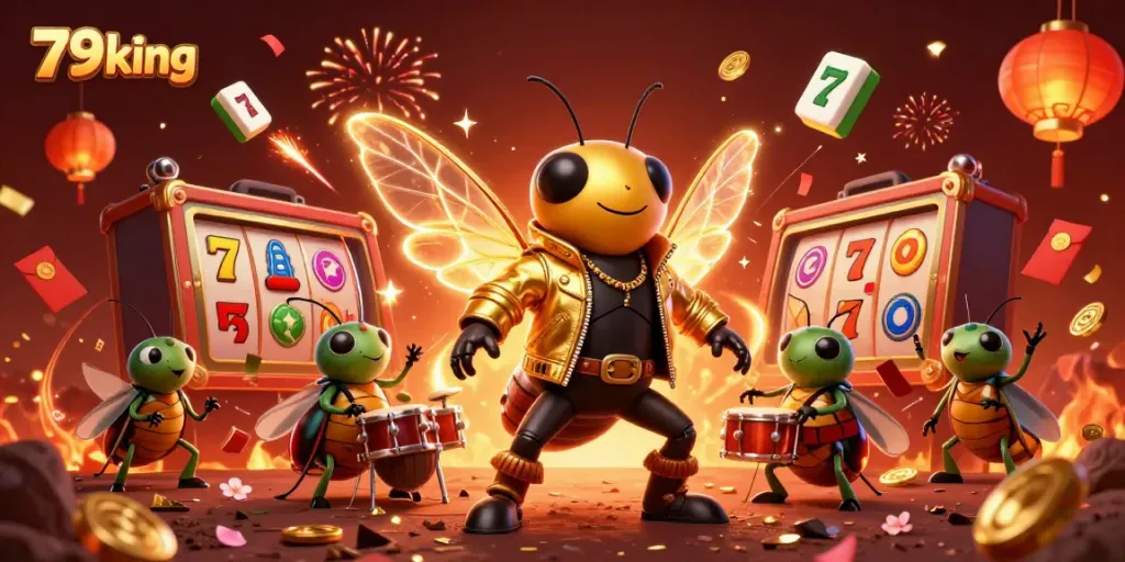 Experience the excitement of gambling with vibrant 79king characters celebrating wins and jackpots.