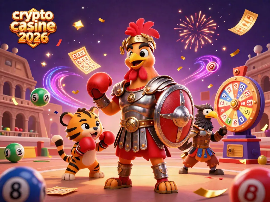 Gioca in un crypto casino online 2026 con il gallo gladiatore e il tigrotto nell'arena