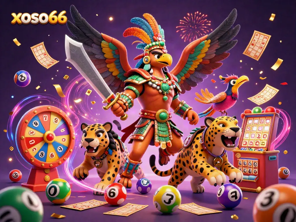 Engage in thrilling draw excitement with xoso66 as vibrant lottery balls burst forth in celebration.