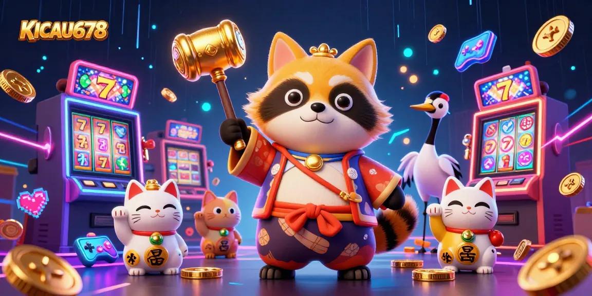 KICAU678 offers a vibrant and engaging casino experience with cheerful characters and slot machines.