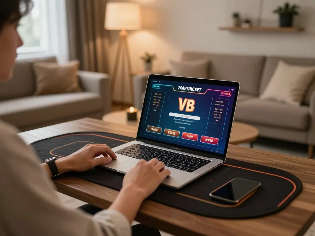 gg88 players enjoying engaging online casino games in a stylish home setting.