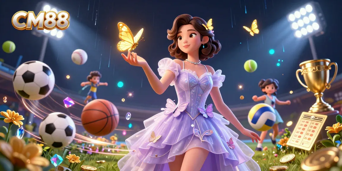 Experience CM88 as stunning characters engage in thrilling sports betting scenarios with vibrant visuals and dynamic elements.