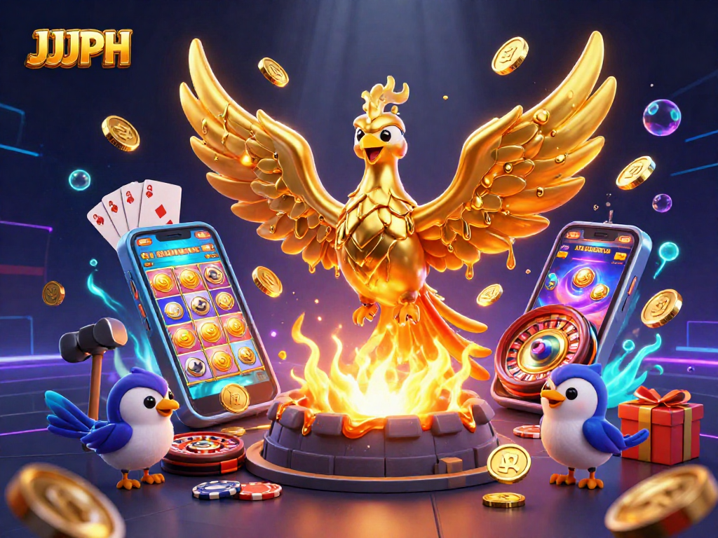 Experience thrilling gameplay with JJJPH as molten gold phoenix powers a dynamic casino landscape.