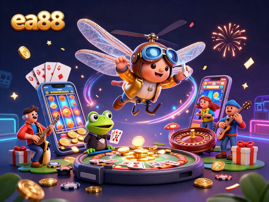 ea88 chơi game mê hoặc với croupier ếch và nhạc jazz sôi động
