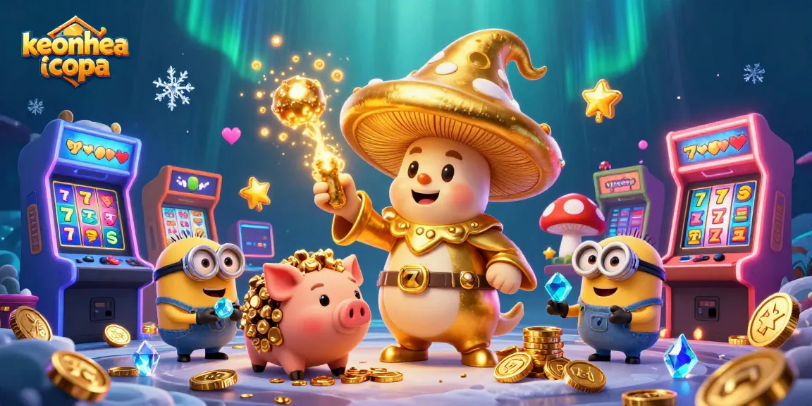 Engage in the magic of keonhacaicopa's gold-filled fantasy casino with enchanting characters.
