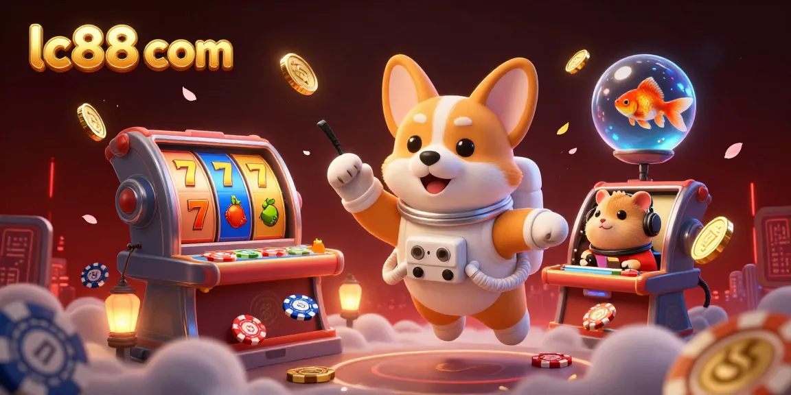Engage with exciting gaming at lc88 com featuring a dynamic space casino with floating elements!