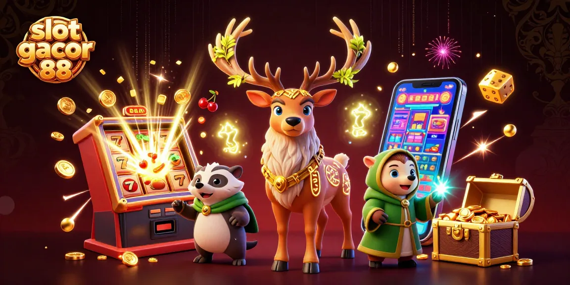 Win big with slot gacor 88 as a 3D druid stag and badger explore jackpots and games!