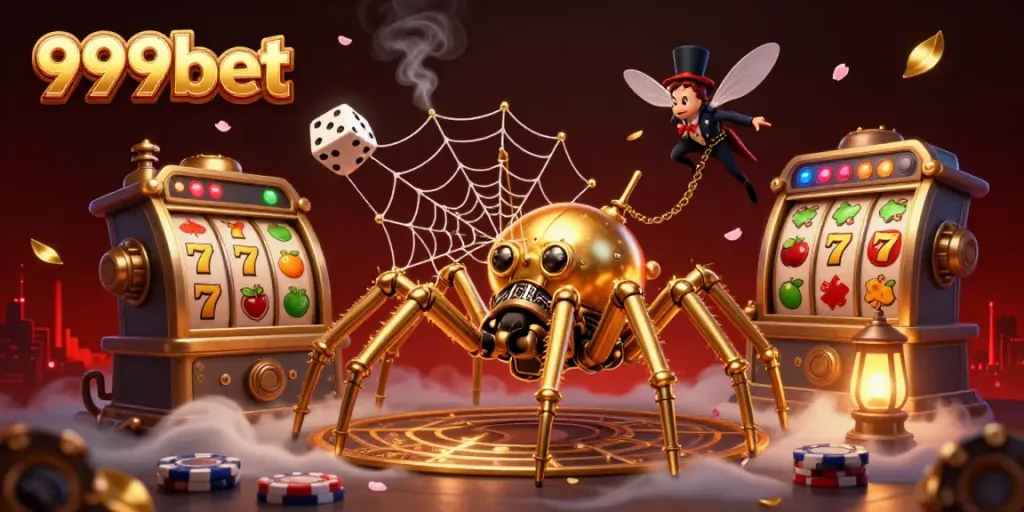 Experience the thrilling adventures of 999bet with steampunk elements and vibrant casino games.