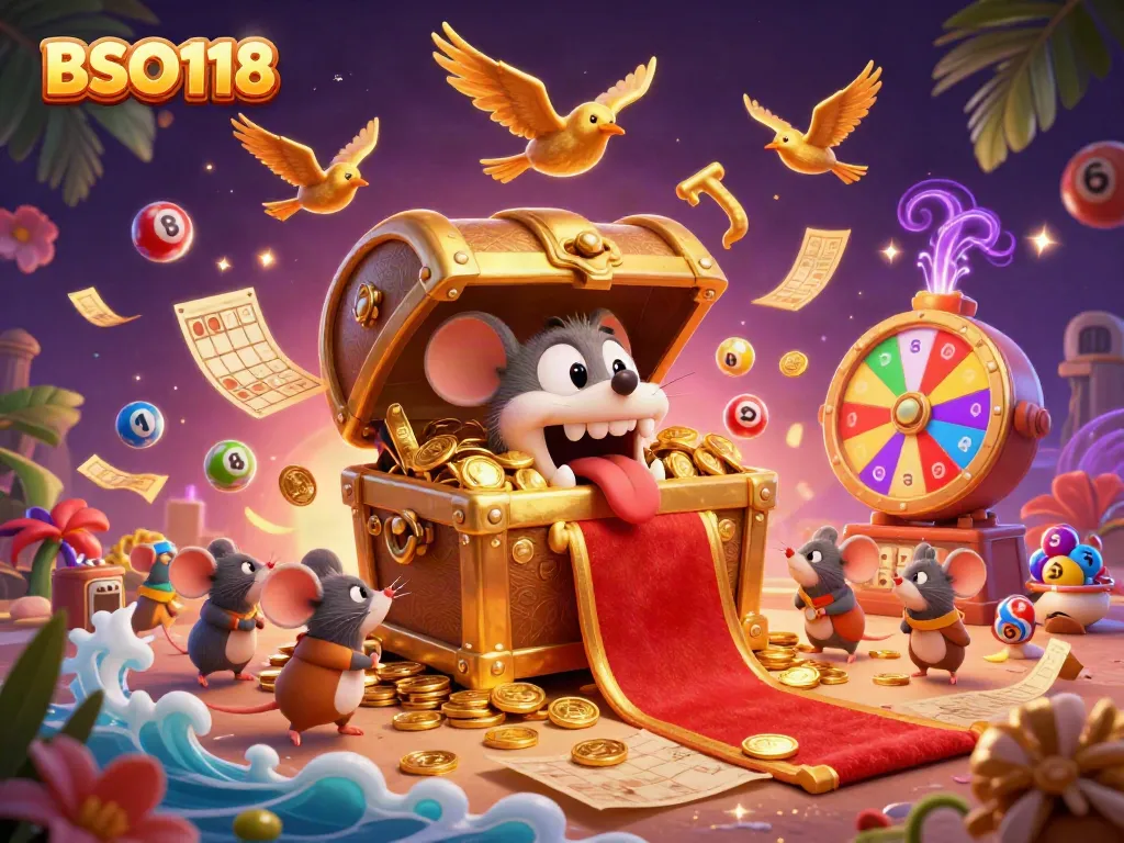 Experience thrill and excitement at BSO118 with a magical scene of treasure and lottery fun.