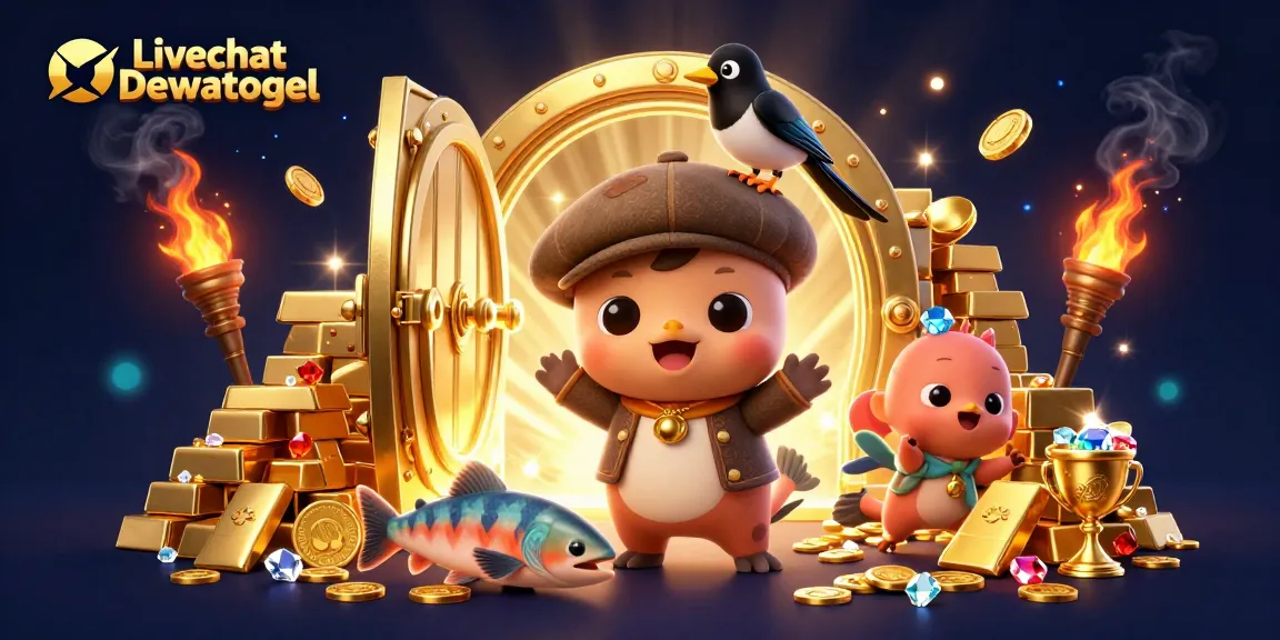 Experience the thrill of Livechat Dewatogel with interactive gaming elements and vibrant characters in a lively scene.