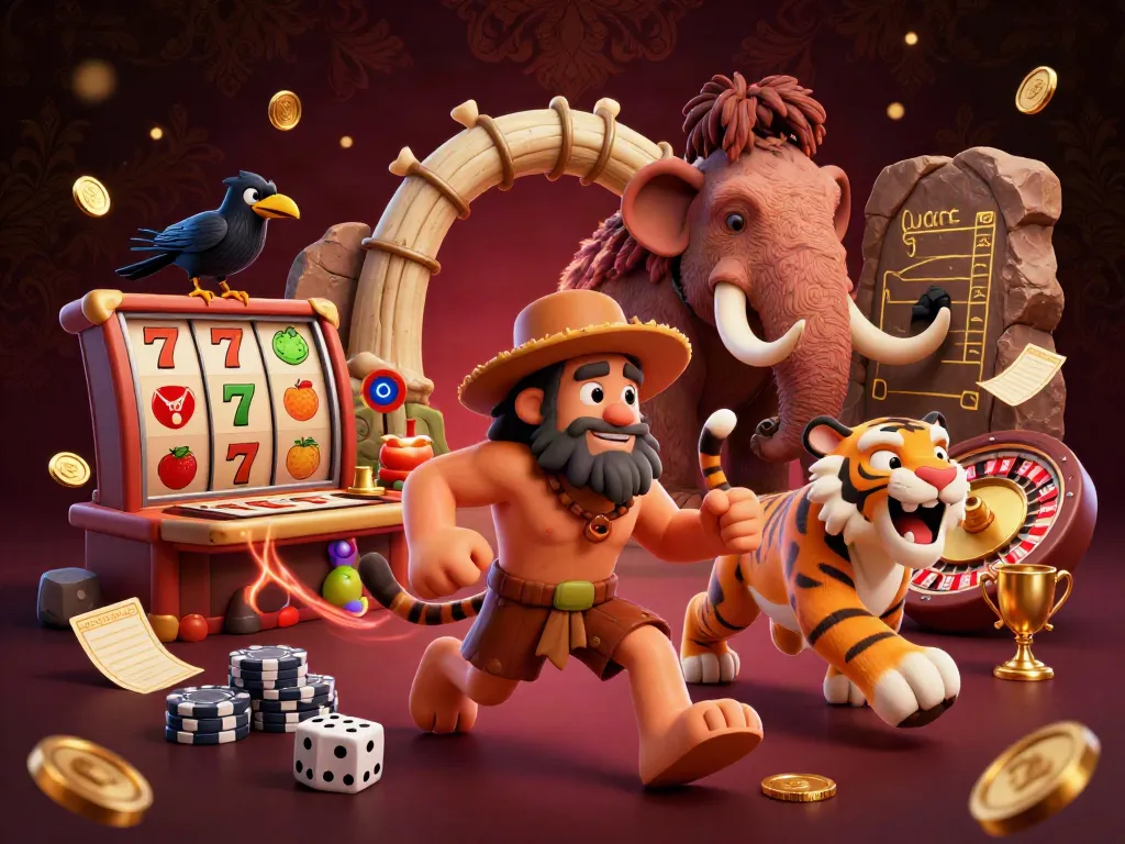 Experience exciting gameplay in slot depo 10k with lively casino characters interacting amongst rich gambling elements.