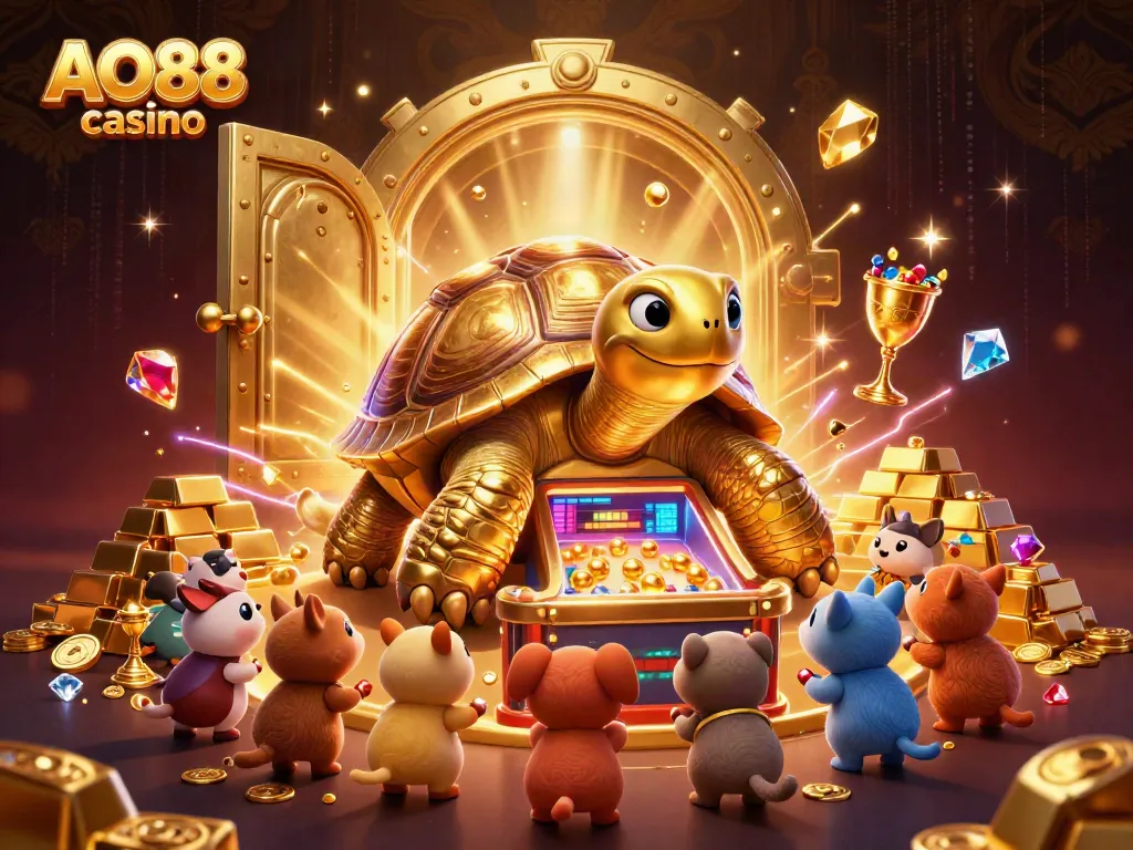 Experience the excitement of AO88 casino with vibrant treasures and playful characters.