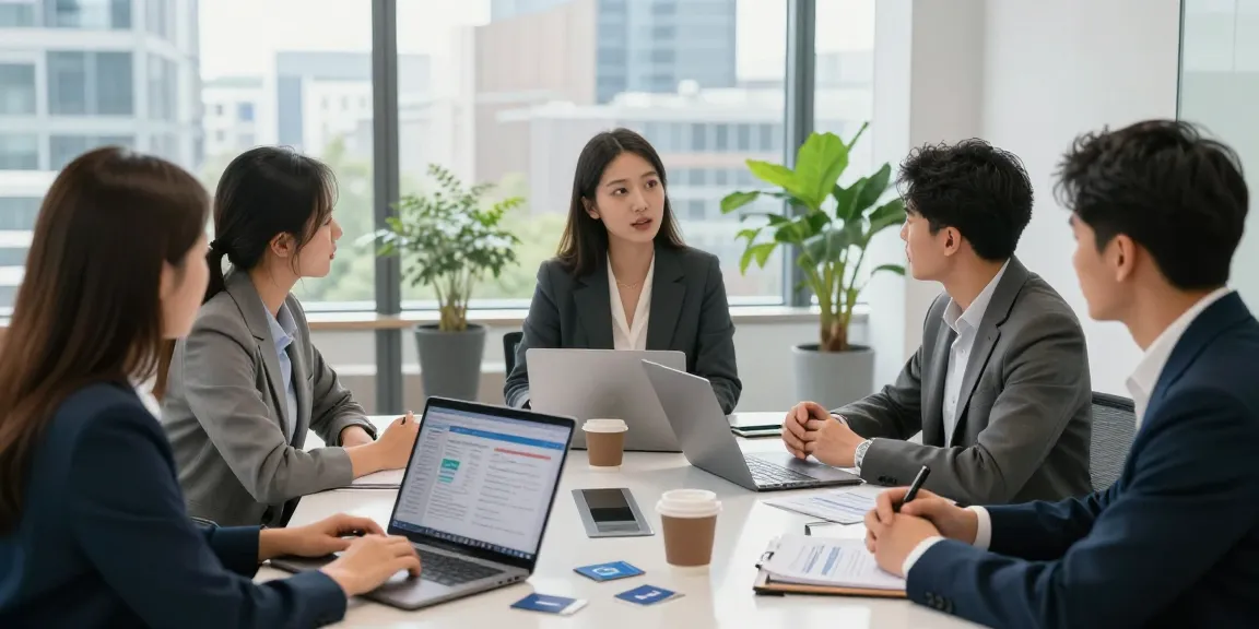 Discussing merchant cash advance uk options in a modern office.