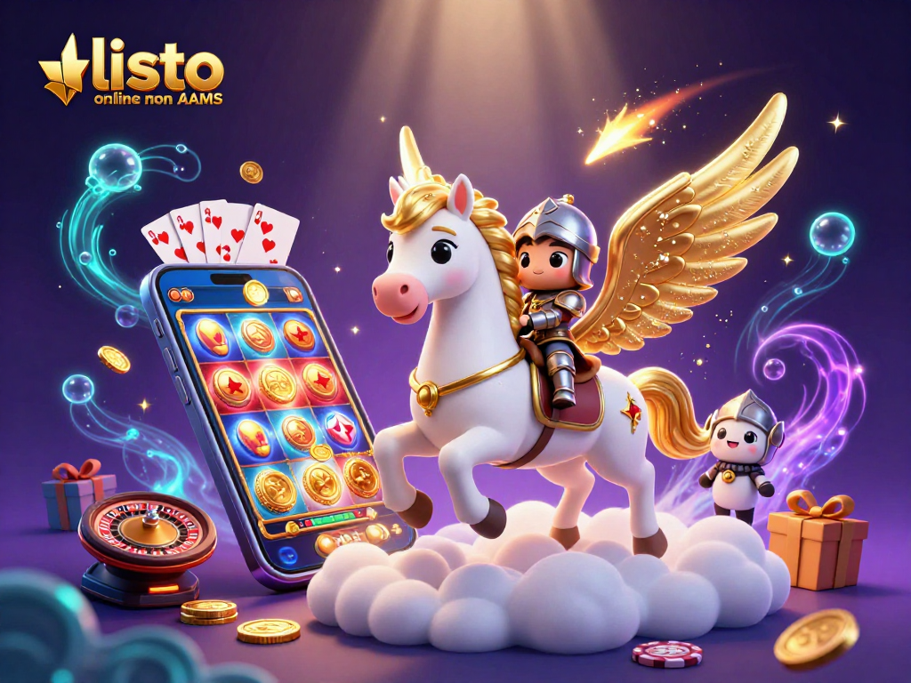 Scopri la lista casino online non AAMS con un'immagine ricca di dettagli che rappresenta giochi e vincite.