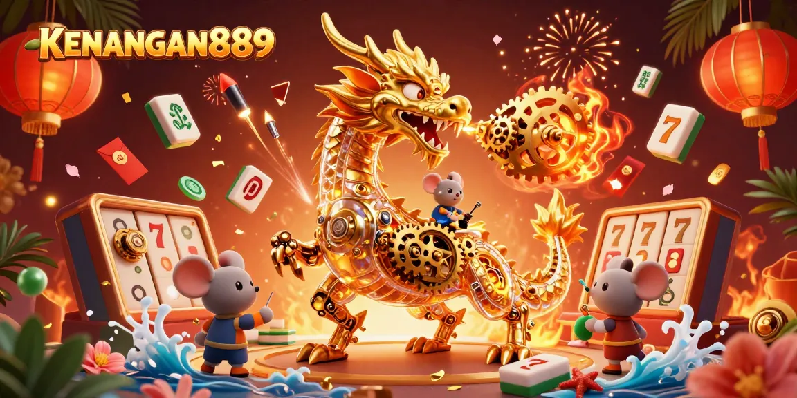 Experience thrilling gameplay at KENANGAN889 with a glittering casino scene featuring rich details.