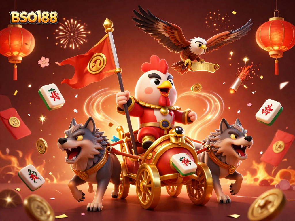Experience the thrill of BSO188 with a vibrant 3D illustration showcasing exciting game elements and characters.