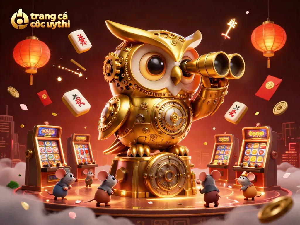 Khám phá trang cá cược uy tín với hình ảnh lôi cuốn của đồng hồ mắt cú vàng trong casino