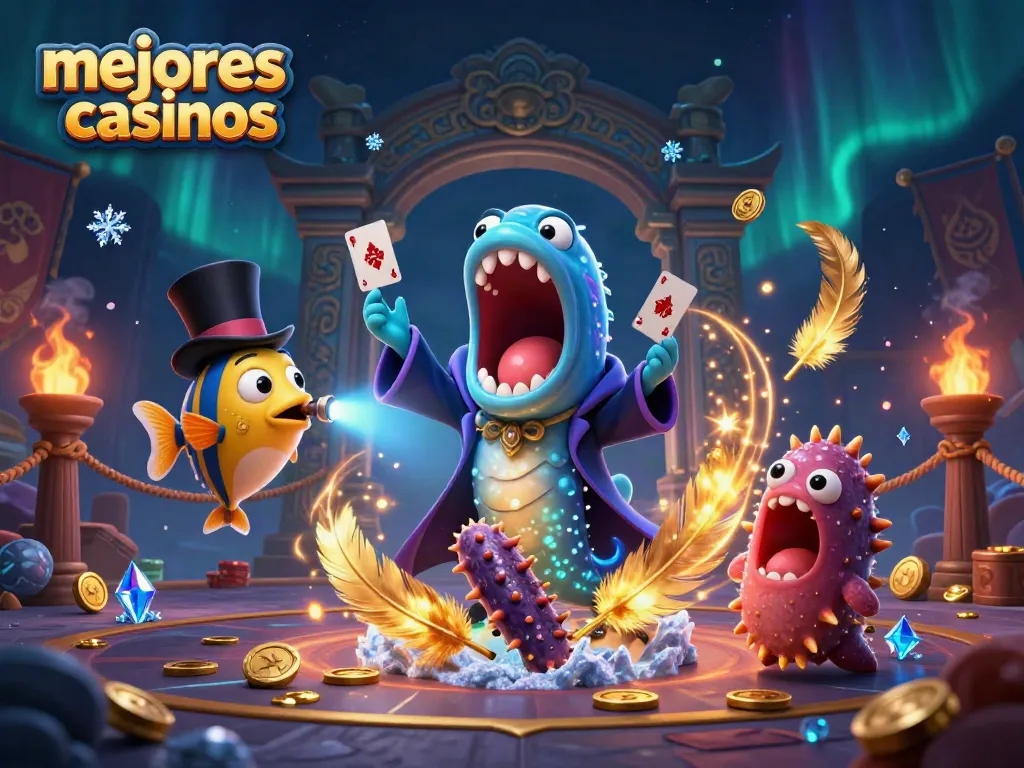 Juega en los mejores casinos y disfruta de una ilustración mágica con criaturas marinas