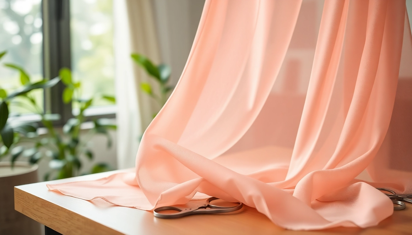 Chiffon stof sierlijk gepresenteerd met een delicate uitstraling en uitstekende textuur.