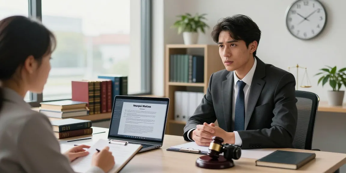 Valken Legal professional consultation on Interpol Red Notices in a modern office setting.