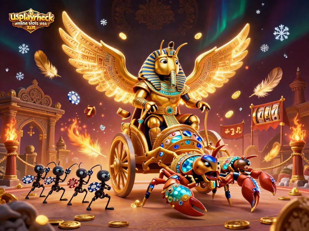 Engage with usplayercheck online slots usa in a vibrant poker scene featuring dynamic slot reels, gold coins, and animated characters.