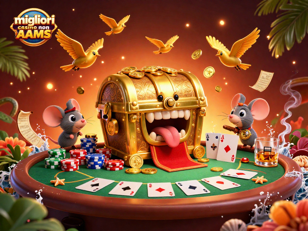 Scopri i migliori casino non AAMS con la cassa del tesoro e topi avventurieri pronti a vincere!