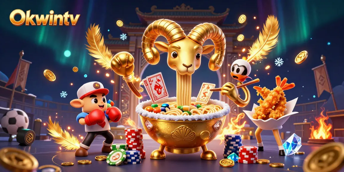 Okwintv players engaging with a dynamic casino scene filled with vibrant characters and betting elements.