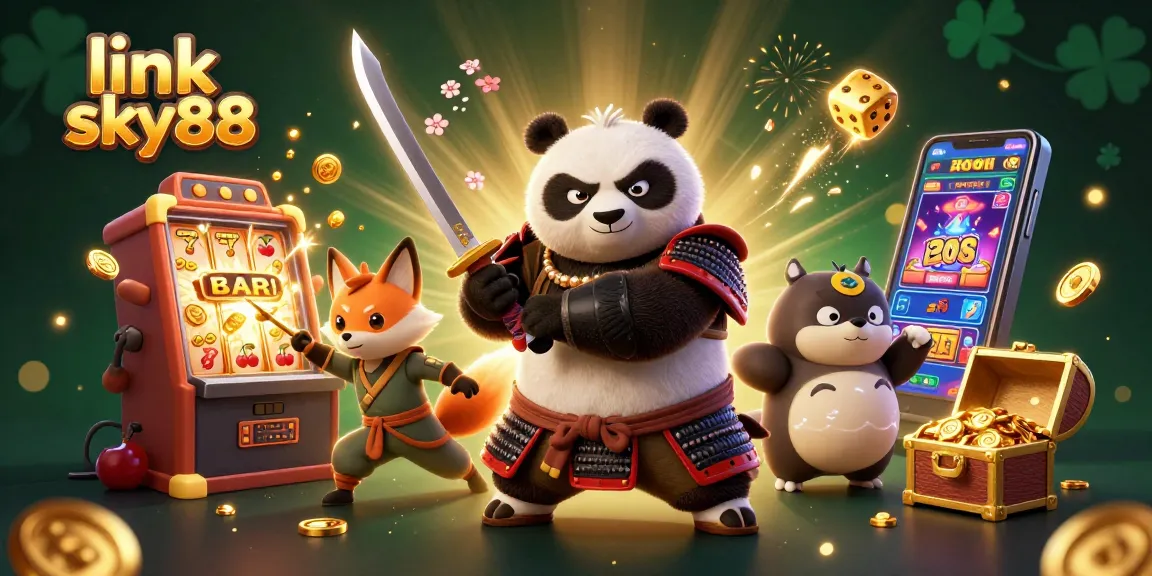 Experience the excitement of gaming with link sky88 as a heroic panda samurai leads the way!
